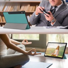 GS Pametni ovitek za Samsung Galaxy Tab S9 z držalom za pisalo, zelen