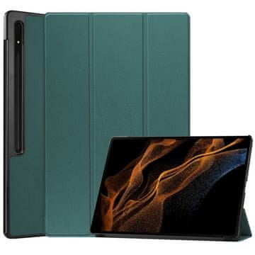 GS Ovitek za Samsung Galaxy Tab S9 Ultra, Smartcase, zelen