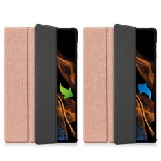 GS Pametni ovitek za Samsung Galaxy Tab S9 Ultra, roza zlat