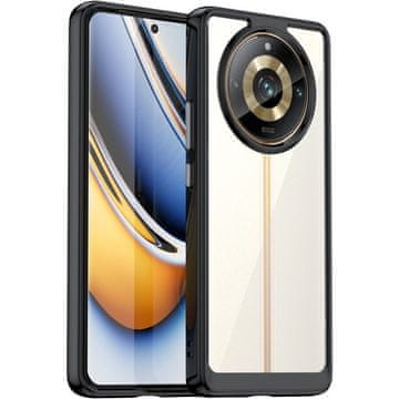 GS Ovitek za Realme 11 Pro 5G / 11 Pro+ 5G Fusion Hybrid, prozoren / črn