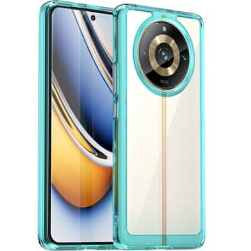 GS Ovitek za Realme 11 Pro 5G / 11 Pro+ 5G Fusion Hybrid, prozoren / moder