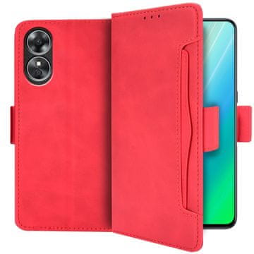GS Ovitek za Oppo A78 4G, reža za kartico, rdeč