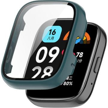 GS Ovitek 2 v 1 + kaljeno steklo za Xiaomi Redmi Watch 3 Active, zelen