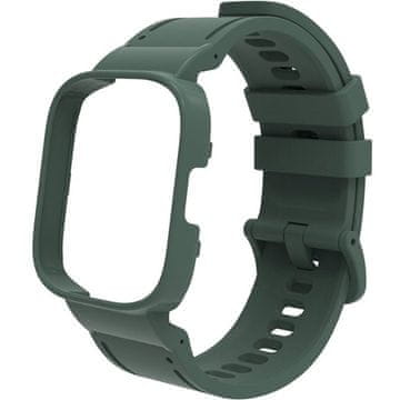 GS Silikonski pašček z etuijem za Xiaomi Redmi Watch 3 Active, zelen
