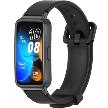GS Silikonski pašček za Huawei Band 8 / Huawei Band 9 / Huawei Band 10, črn
