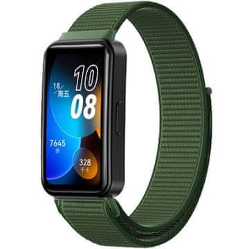 GS Najlonski pašček za Huawei Band 8 / Huawei Band 9 / Huawei Band 10, zelen