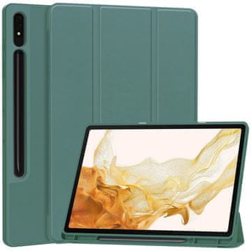 GS Ovitek za Samsung Galaxy Tab S9+ z držalom za pisalo, zelen