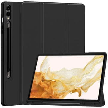 GS Ovitek za Samsung Galaxy Tab S9+ z držalom za pisalo, črn