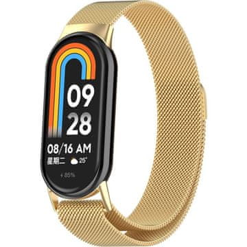 GS Milanski zapestni pašček za Xiaomi Smart Band 10 / 9 / 8, zlat