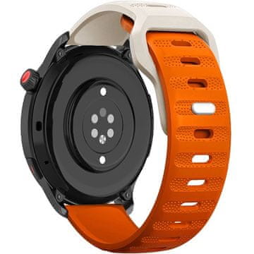 GS Univerzalni silikonski pašček 22 mm, oranžen/krem