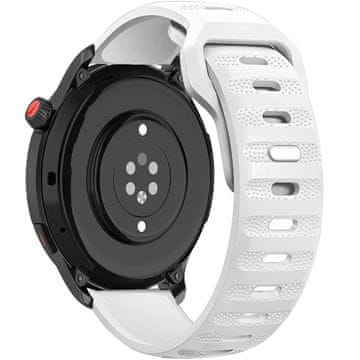 GS Univerzalni silikonski pašček 22 mm, bel