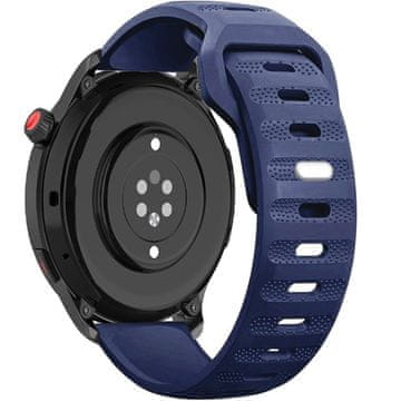GS Univerzalni silikonski pašček 22 mm, temno moder