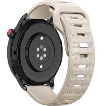 GS Univerzalni silikonski pašček 22 mm, kremne barve