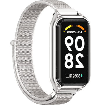 GS Najlonski pašček za Xiaomi Redmi Smart Band 2 / Xiaomi Smart Mi Band 8 Active, bel