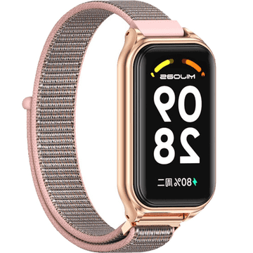 GS Najlonski pašček za Xiaomi Redmi Smart Band 2 / Xiaomi Smart Mi Band 8 Active, roza