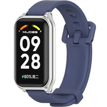 GS Silikonski pašček za Xiaomi Redmi Smart Band 2 / Xiaomi Smart Mi Band 8 Active, temno moder