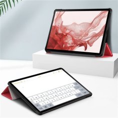 GS Pametni ovitek za Samsung Galaxy Tab S9 Plus z držalom za pisalo, rdeč