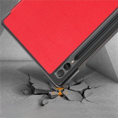 GS Pametni ovitek za Samsung Galaxy Tab S9 Plus z držalom za pisalo, rdeč