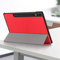 GS Pametni ovitek za Samsung Galaxy Tab S9 Plus z držalom za pisalo, rdeč