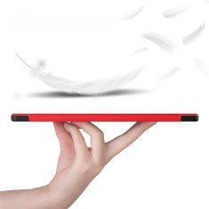 GS Pametni ovitek za Samsung Galaxy Tab S9 Plus z držalom za pisalo, rdeč