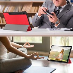 GS Pametni ovitek za Samsung Galaxy Tab S9 Plus z držalom za pisalo, rdeč