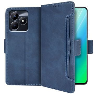 GS Realme C51 preklopni ovitek, reža za kartico, moder