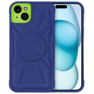 Overboard Ovitek Armor Mag za MagSafe iPhone 15 Plus, moder