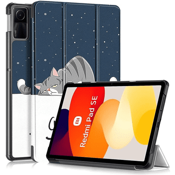GS Ovitek za Xiaomi Redmi Pad SE 11", Smartcase, speča mačka