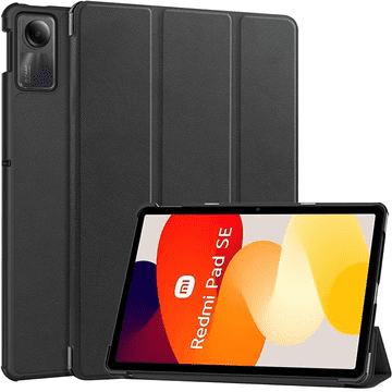 GS Ovitek za Xiaomi Redmi Pad SE 11", Smartcase, črn