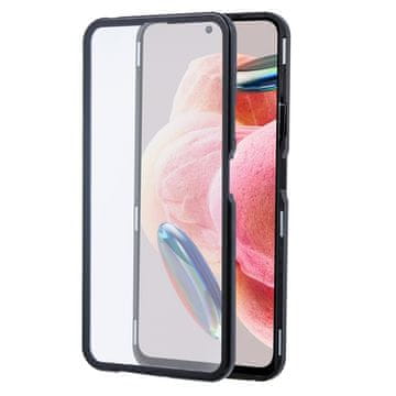 Overboard Ovitek za Xiaomi Redmi Note 12, Glass Armor Leather, črn