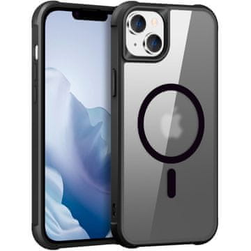 GS Magnetni ovitek Magsafe za iPhone 15 Plus, črn