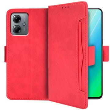 GS Ovitek za Motorola Moto G14, reža za kartico, rdeč