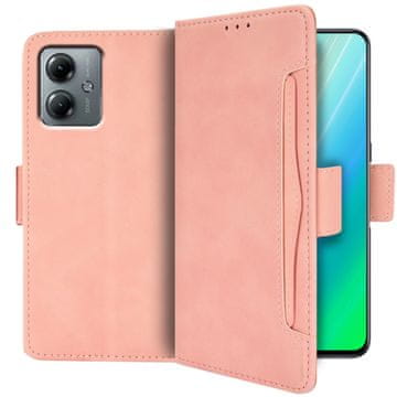 GS Ovitek za Motorola Moto G14, reža za kartico, roza