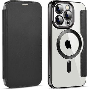Overboard Ovitek za iPhone 14 Pro, denarnica RFID MagSafe z zaščito kamere, črn