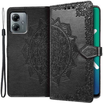 GS Ovitek za Motorola Moto G14, Mandala, črn