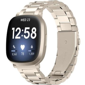 GS Jeklena zapestnica za Fitbit Versa 4 / Sense 2, zlata