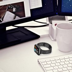 GS Jeklena zapestnica za Xiaomi Redmi Watch 3 Active, črna