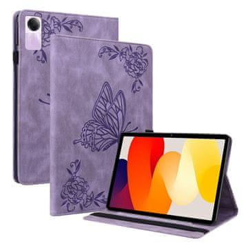 GS Ovitek za Xiaomi Redmi Pad SE 11", Butterflies, vijoličen
