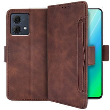 GS Ovitek za Motorola Moto G84 5G, reža za kartico, rjava