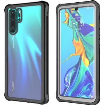 GS Ovitek za Huawei P30 Pro, odporen na udarce, s folijo, črn