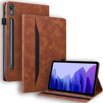 GS Ovitek za Lenovo Tab P12 Classic z držalom za pisalo, rjav