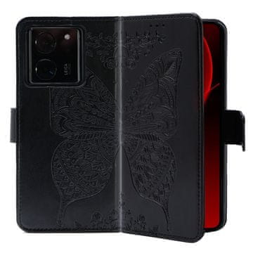 GS Ovitek za Xiaomi 13T / 13T Pro, metuljček, črn