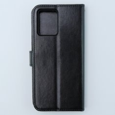 GS Ovitek denarnica Crazy Horse za Motorola Moto G54 5G, črn