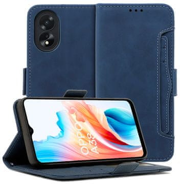 GS Ovitek za Oppo A38 / A18, reža za kartico, moder