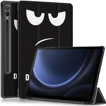 GS Ovitek za Samsung Galaxy Tab S9 FE+ Plus z držalom za pisalo, Don't Touch Me