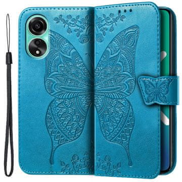 GS Ovitek za Oppo A38 / A18, metuljček, moder