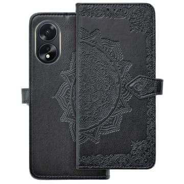 GS Preklopni ovitek za Oppo A38 / A18, Mandala, črn
