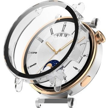 GS Ovitek 2 v 1 + kaljeno steklo za Huawei Watch GT 4 41 mm, prozoren