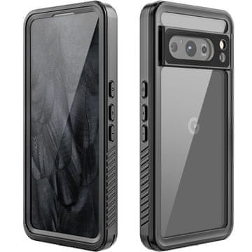 GS Vodoodporno ohišje IP68 za Google Pixel 8 Pro, črne barve