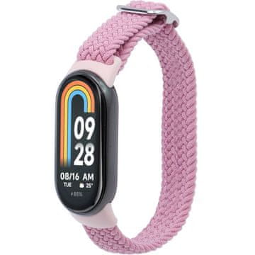 GS Najlonski pašček za Xiaomi Smart Band 10 / 9 / 8, roza